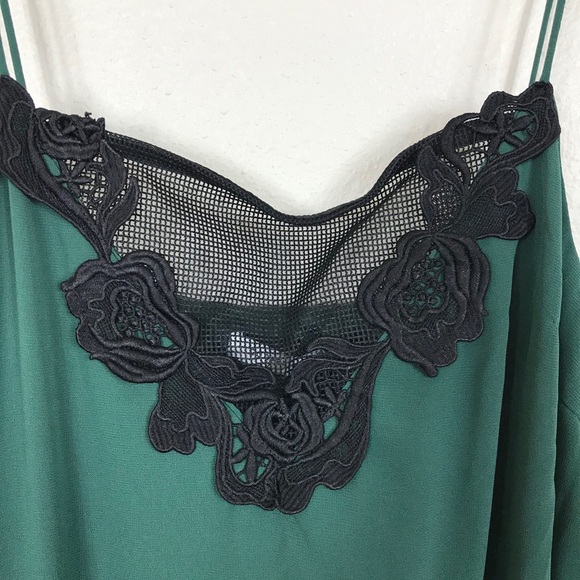 Cooper St Dress Whimsical Fairy Size 12 Lucille Green Chiffon Sleeveless Midi - Picture 6 of 9